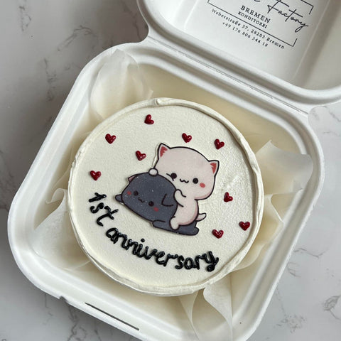 Bento-Torte mit Katzenmotiv