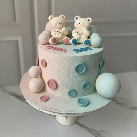 Gender Reveal Torte „Zarte Momente“
