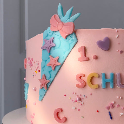 Bunte Torte "1. Schultag"