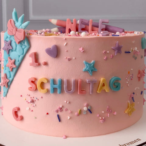 Bunte Torte "1. Schultag"