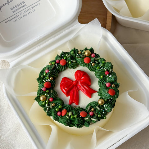 Bento-Torte "Weihnachtskranz"