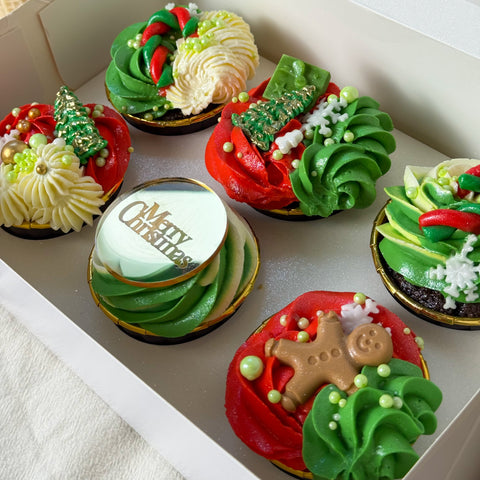 Weihnachtlichts-Cupcakes "Festliche Freude"